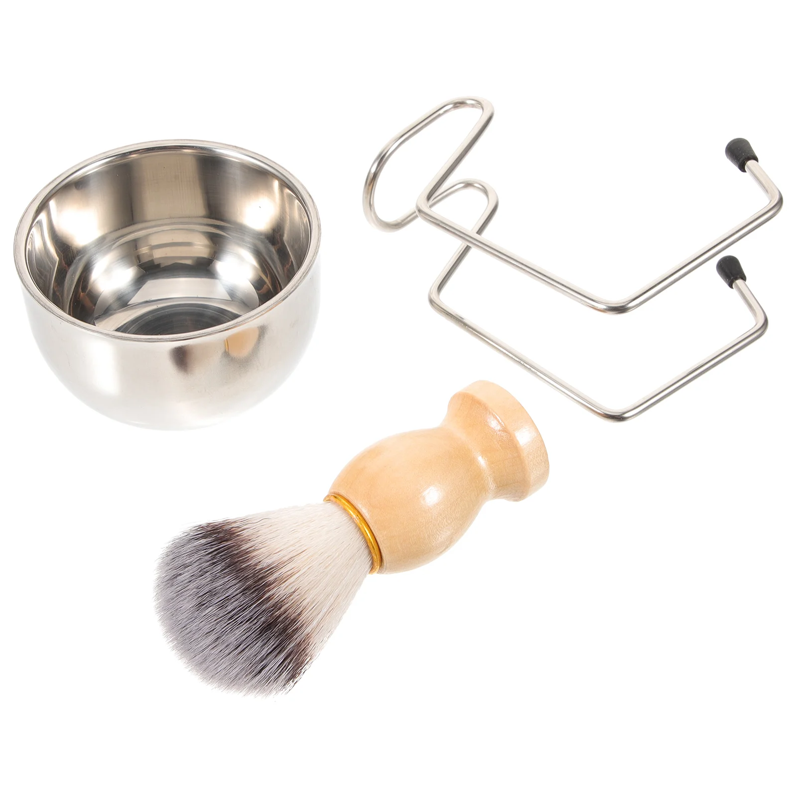 Men's Shaving Brush Set Beauty Tools Bathroom Razors for Shave Bowl and Stand Kit Metal Cup Multi-use