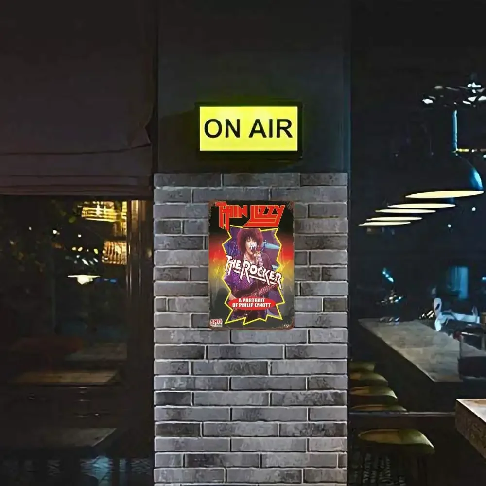 رقيقة ليزي العصابات ديكور معدني ملصق خمر تين تسجيل علامة معدنية لوحة الزخرفية لحانة بار رجل الكهف نادي الجدار الديكور #3