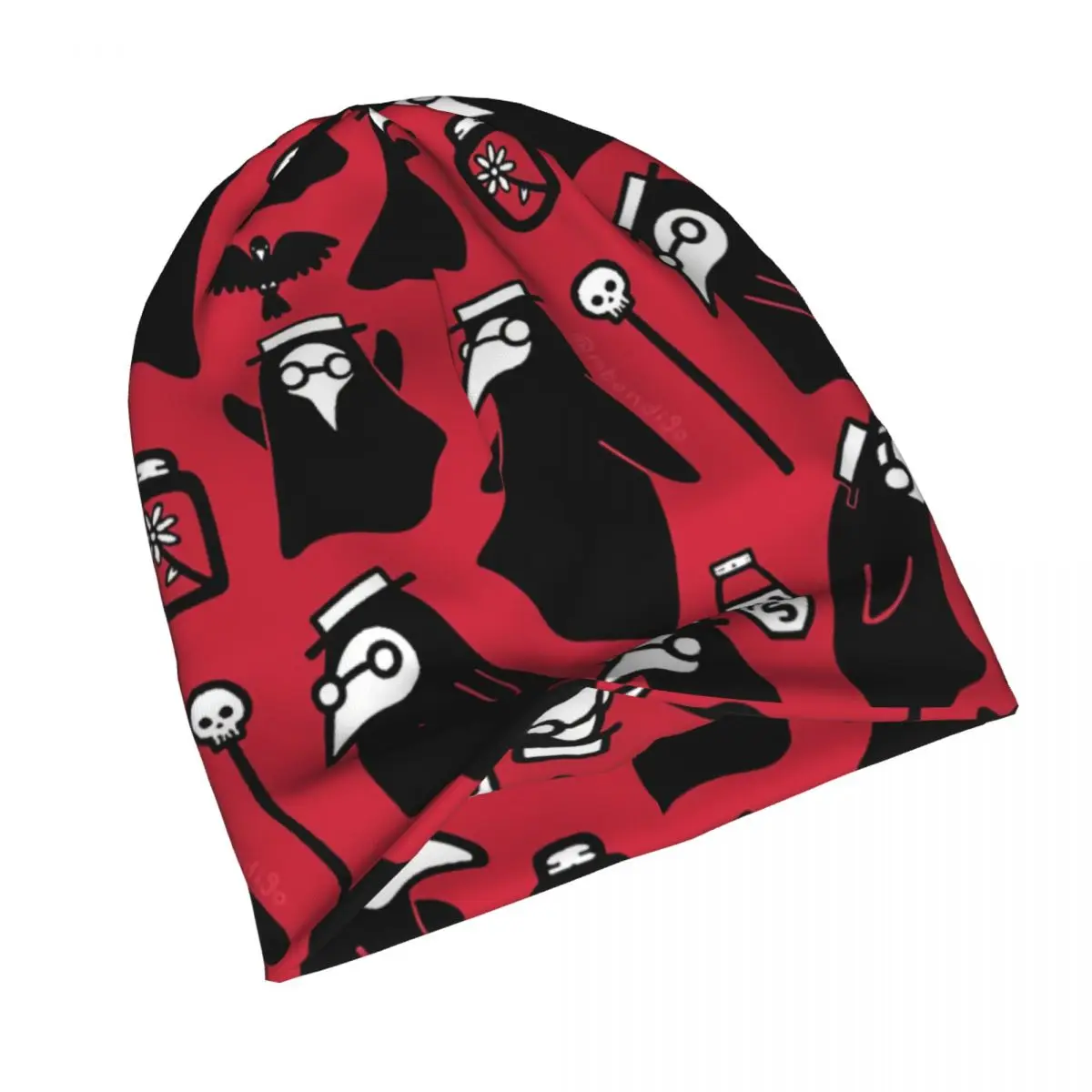 Gothic Fashion Hats Plague Doctors Thin Hat Bonnet Special Skullies Beanies Caps Men Women's Earmuffs