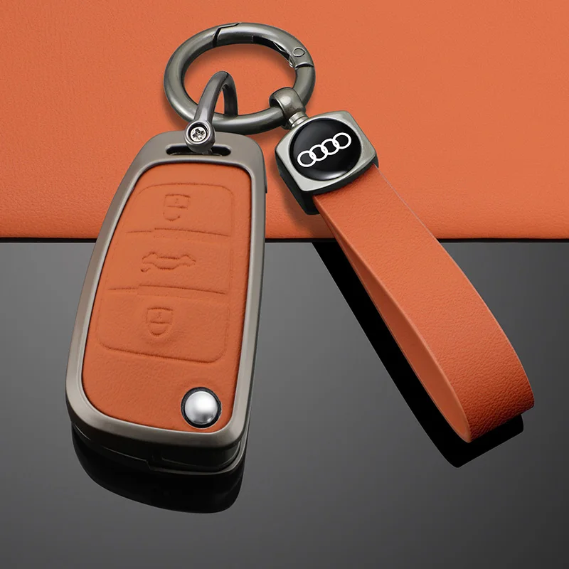 

Zinc Alloy Car Flip Key Case Cover Smart Remote Shell For Audi A1 A3 8P A4 A5 A6 C7 A7 S3 S7 S8 R8 Q2 Q3 Q5 Q7 Q8 SQ5 TT RS3 RS6