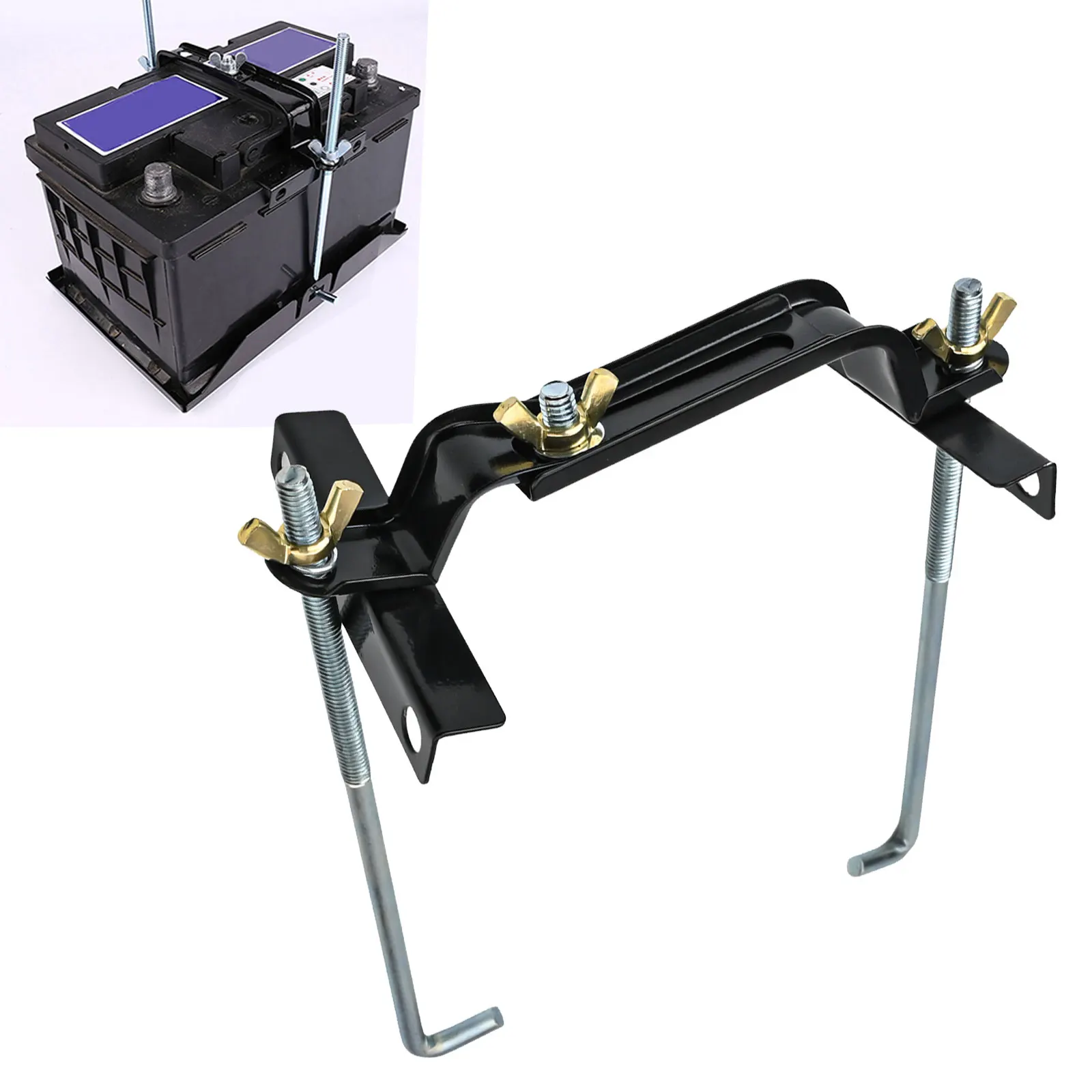 

23cm 9.1inch Adjustable Bracket Holder Adjustable Fit For Batteries Compatible With Various Vehicles Easy Installation Design