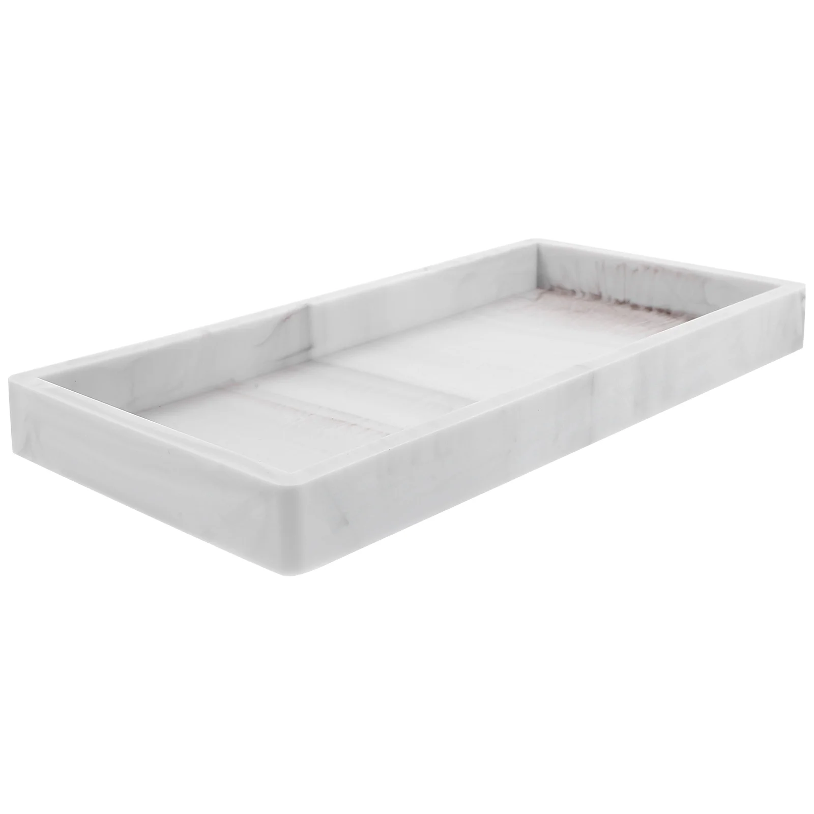 Vanity Bathroom Storage Tray Decorative Trays Silicone Desk Silica Gel Organizer