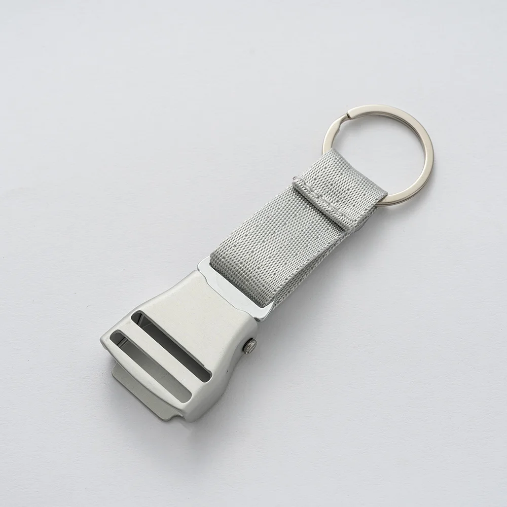 1PC Flight Pilot Travel Bag Airplane Airline Seatbelt Safety Seat Belt Buckle Keychain For Backpack