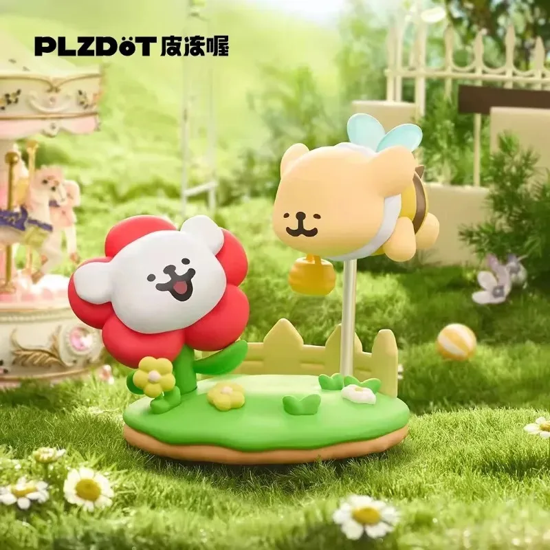 Plzdot Série Moments de Bonheur Maltese Boîte Mystère Figurines Décorations de Bureau Modèles de Dessins Animés