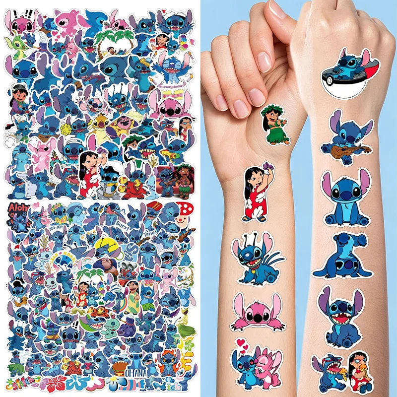 50/100 Uds. Pegatinas de Dibujos Animados de Lilo & Stitch, Juguetes para Maletas, Patinetas, Guitarras, Calcomanías de Graffiti, Decoración, Regalos
