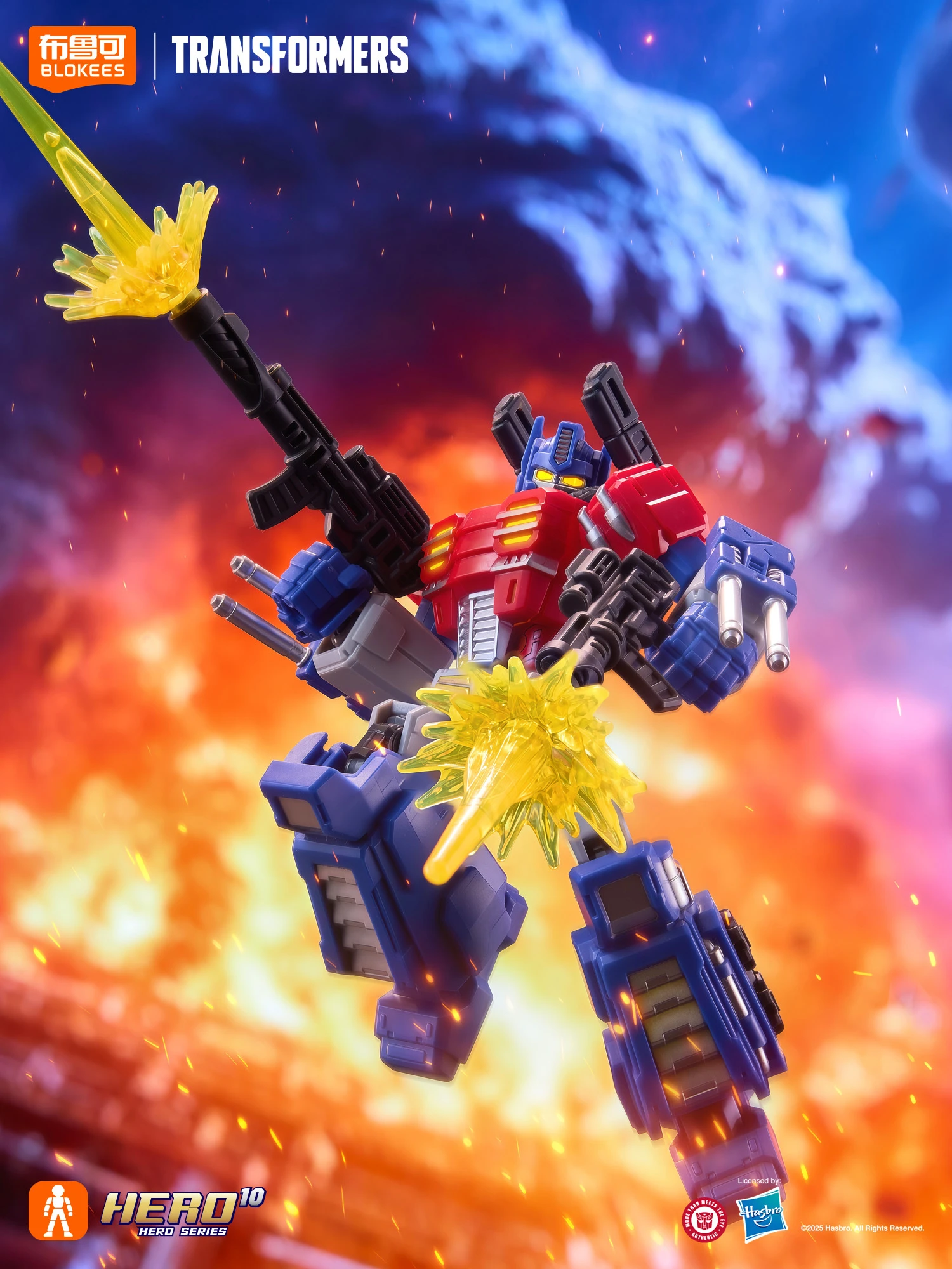 LED BLOKEES Transformers Optimus Prime Megatron Wheeljack Starscream Shockwave Viewfinder Action Figures Anime Model Toys Gifts