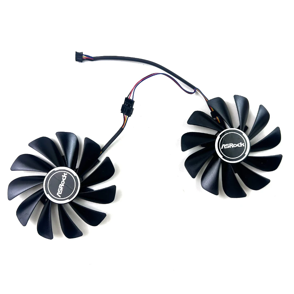 Bricolage ventilateur Coling 95mm 4pin RX6600 6700 XT ventilateur GPU pour ASRock Radeon RX6600 6700XT Arc B580 Challenger RX 7600 CL ventilateurs