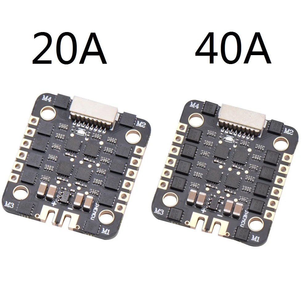 

JHEMCU EM40A BLHELI_S DShot600 2-6S 4in1 Brushless ESC 20X20mm for FPV Racing Freestyle Micro Drones DIY Parts