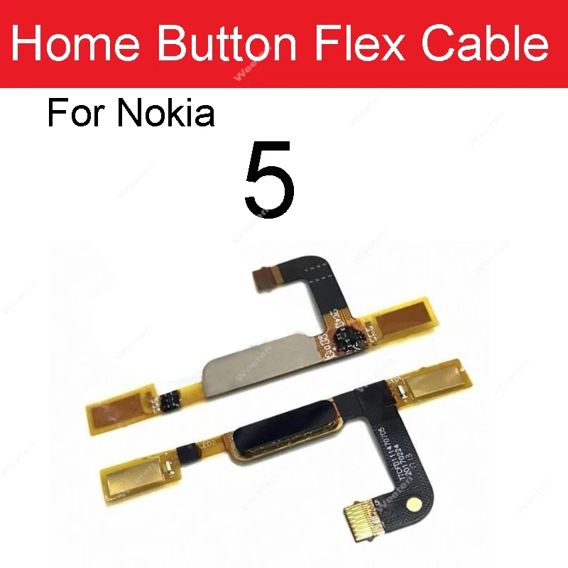 Fingerprint Sensor Flex Ribbon For Nokia 5 6 7 8 Sirocco X5/5.1 Plus X6/6.1 Plus X7/8.1 X71 Home Button Flex Cable Repair Parts