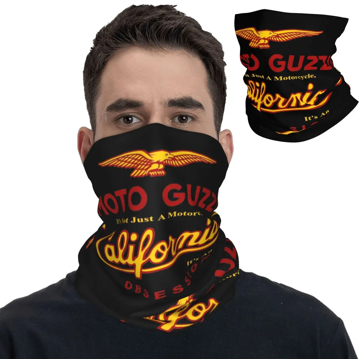 

Guzzi Motorcycles Moto California 1100 Obsession Bandana Neck Gaiter Mask Scarf Multi-use Headwear Outdoor Unisex Breathable