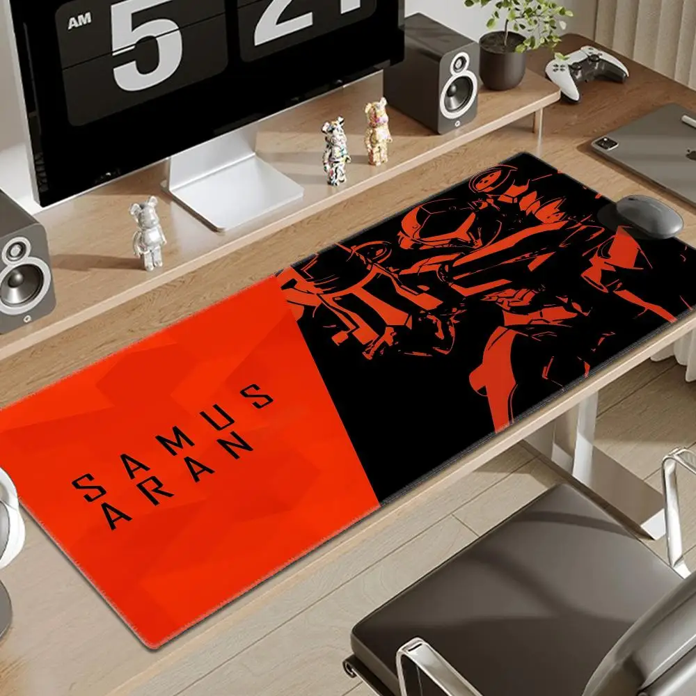 

Metroid Large Gaming Mouse Pad Computer Mousepad PC Gamer Mouse Mat Laptop Mausepad Silicone Mouse Carpet Keyboard Mat Desk Pad