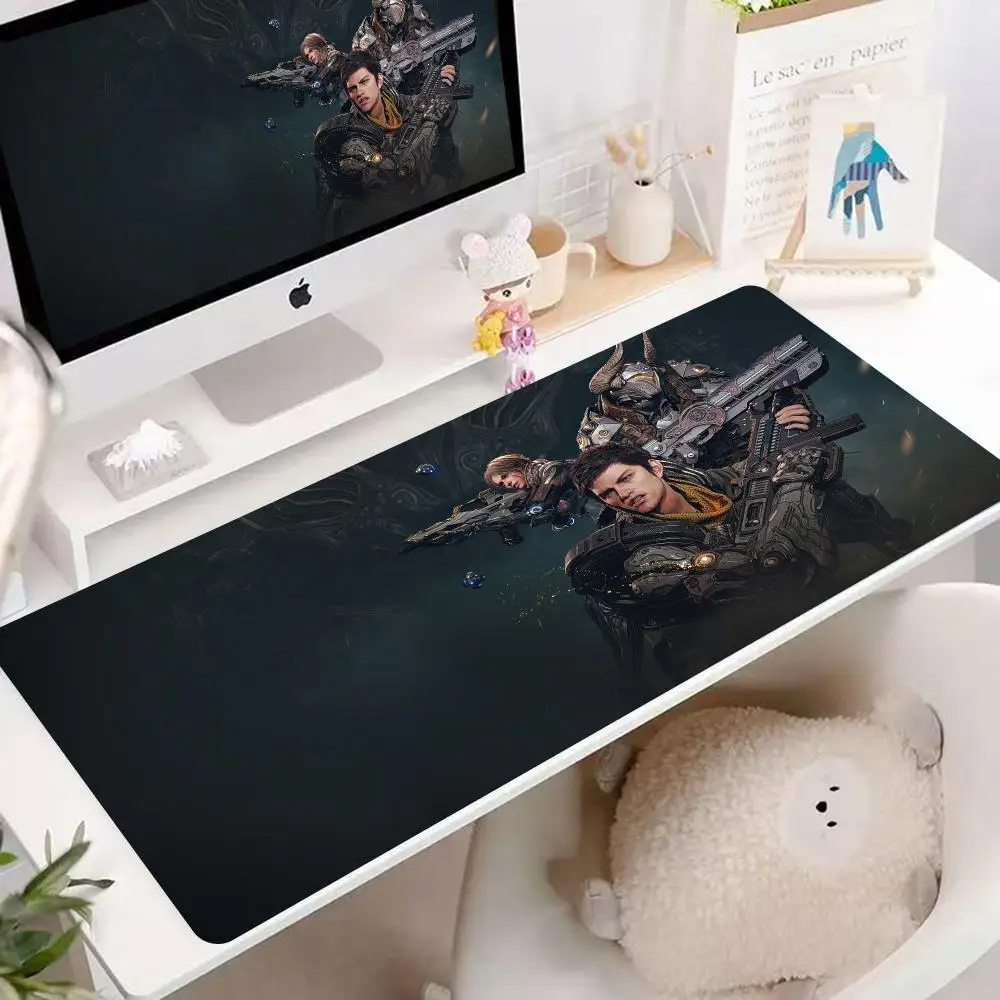Shooting Adventure The First Descendant Mouse Pad Non-Slip Rubber Edge kawaii locking mousepads Game play mats for notebook PC