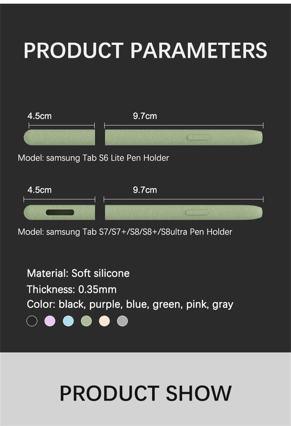 Federmäppchen für Samsung Galaxy Tab S11 Ultra S10 S9 S8 S7 S6 Lite Tablet Stylus Schutzhülle Weiche Silikon stoßfeste Hülle – Detail 8