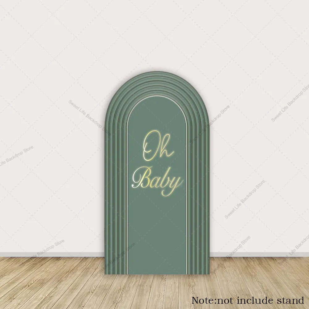Oso de peluche para Baby Shower, oso de peluche que podemos esperar Oh Baby, globo de aire caliente, cubierta de fondo para arco de fiesta de cumpleaños