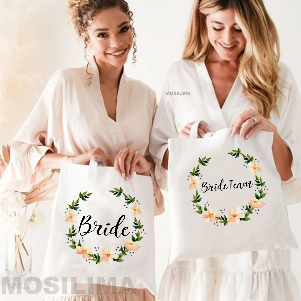 Team Bride Wedding Party Decoration Bag Bridsmaid Gifts Bag Bachelorette Beg 35*40CM FB009