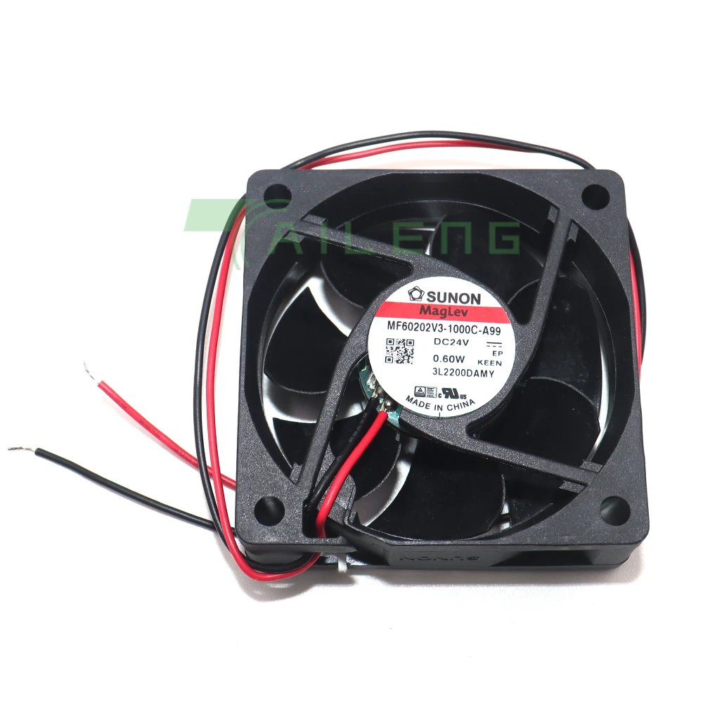 Imagem -05 - Ventilador de Refrigeração Ultra-silencioso Impressora 3d 60 mm Mf60202v31000c-a99 Novo para Sunon 6020 24v 6cm