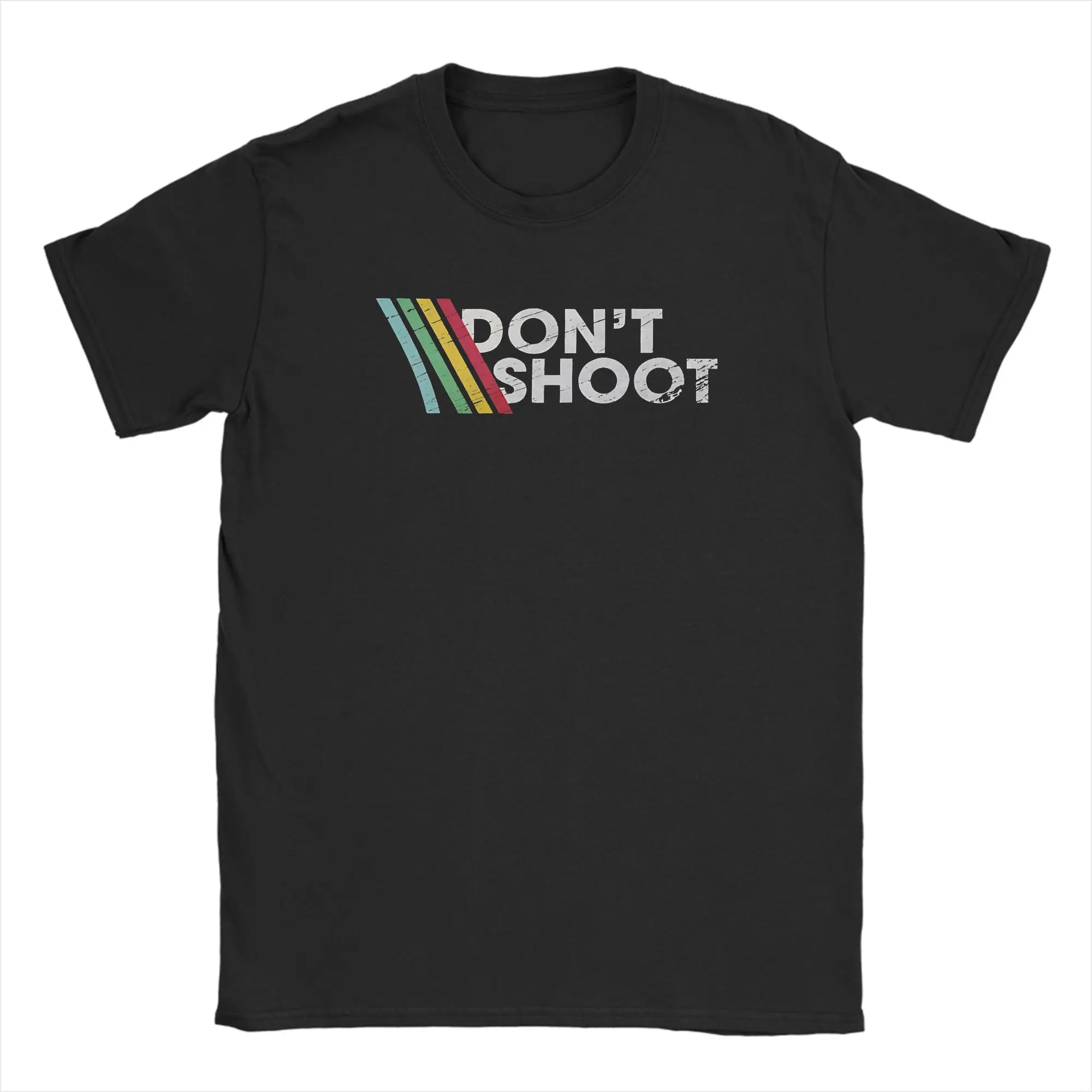Vintage T Shirt Beach DONT SHOOT Gaming Arc Raiders Hip Hop T-Shirts  Cotton Tee Shirt for Men Y2K Basic Short Sleeve Top Tees
