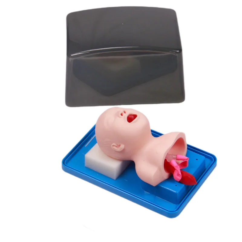 DARHMMY Neonatal Infant Tracheal Intubation Model Analog Double Lung and Stomach Expansion Child Tracheal Intubation Simulator