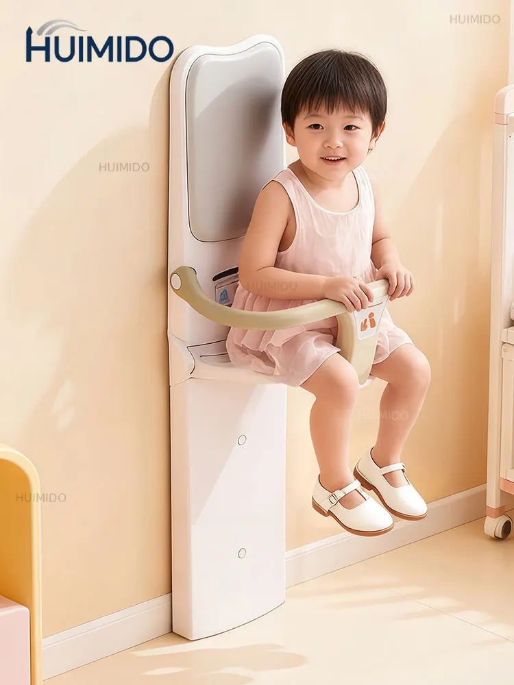 Baby care table folding public third bathroom toilet children folding seat mother and baby bathroom wall seat
