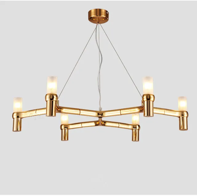 Crown Major Kroonluchter Moderne Villa Foyer G9 wit Goud Chroom Metaal luxe kroonluchter Verstelbare Kabel thuis hal decor licht
