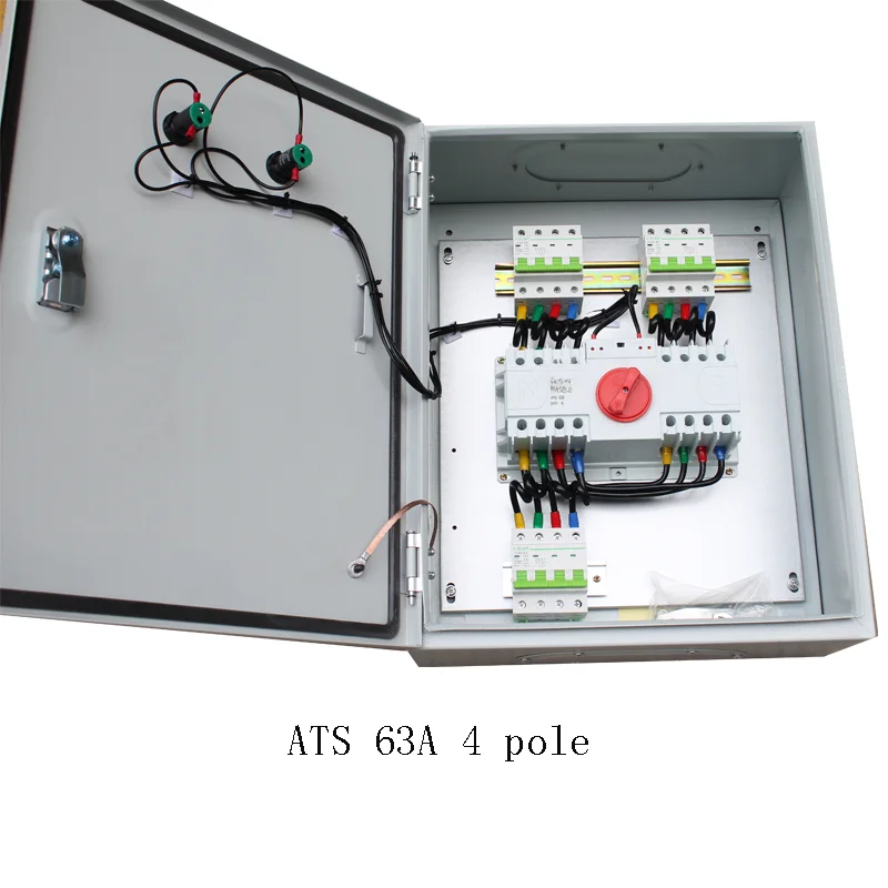16A 63A 100A 2p 3p 4p ATS 230V Automatic Transfer Switch Electrical Switch