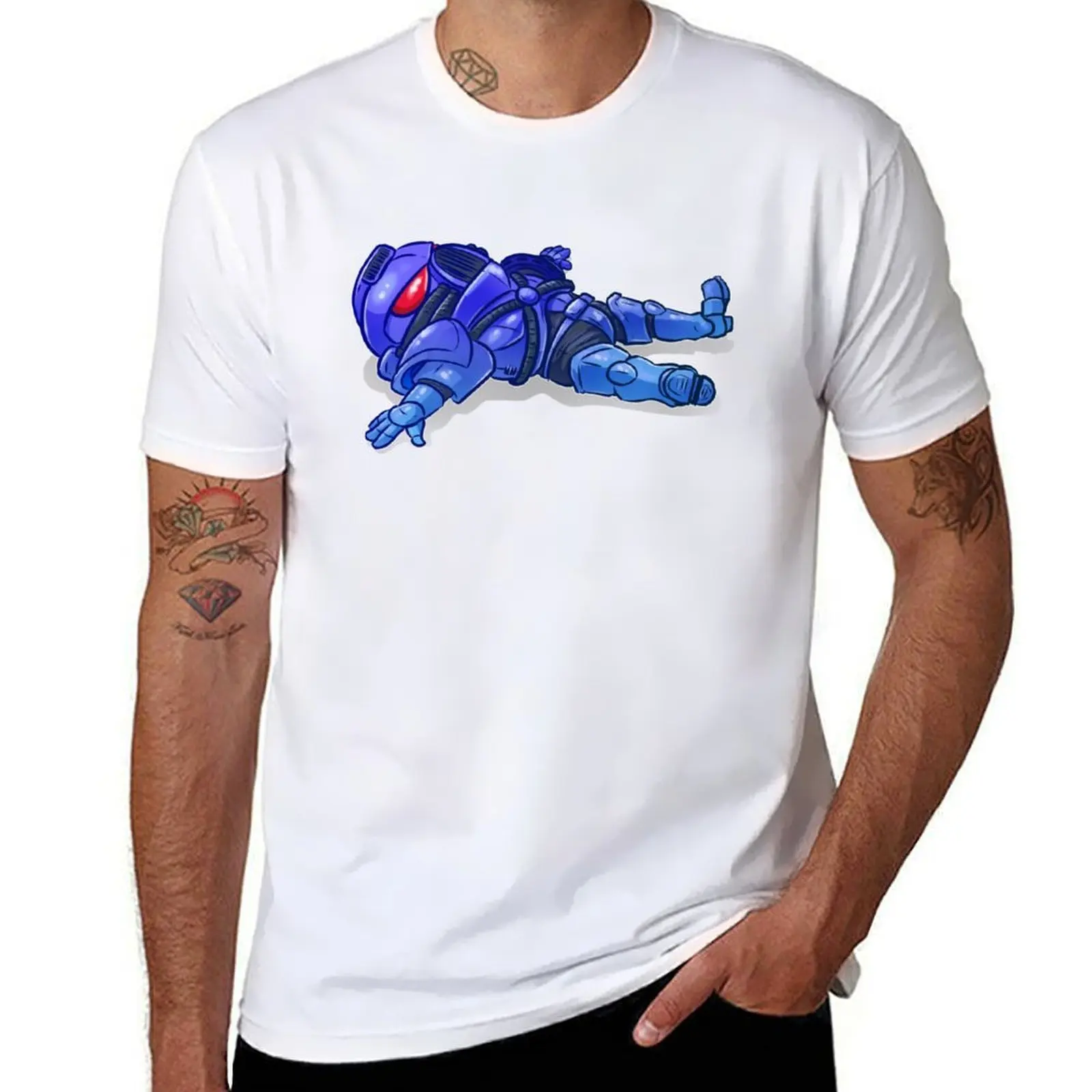 

Blue Chibi Marine is so tired T-Shirt man t shirt designer mens graphic t shirts T-Shirt