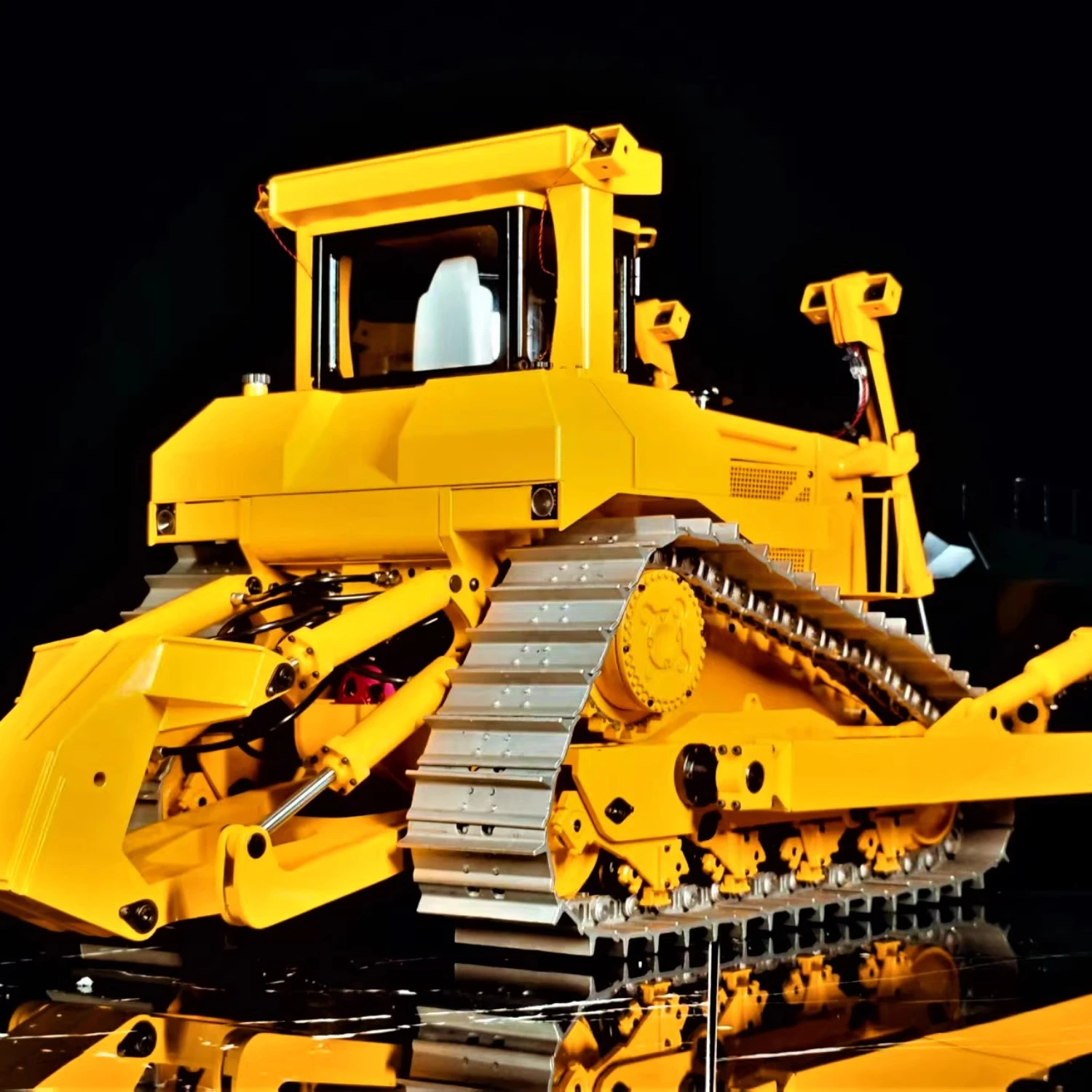 6.5CM Metal Crawler for JDM-98 Remote Control Bulldozer New CNC Upgraded Metal Crawler Bulldozer Accessories