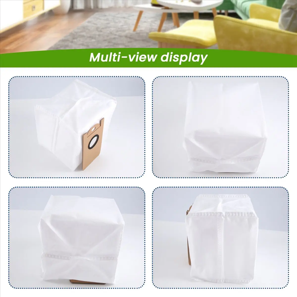 B69A 10 Pcs Replacement Dust Bags Collection Trash Bag Accessories for XIAOMI VIOMI S9 Robot Vacuum Cleaner Parts