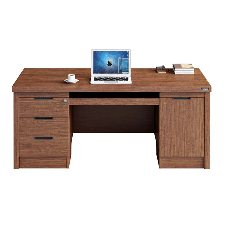 

！@Office Furniture Factory Direct Sales Fashion boss Desk with Drawer Supervisor Manager Desk