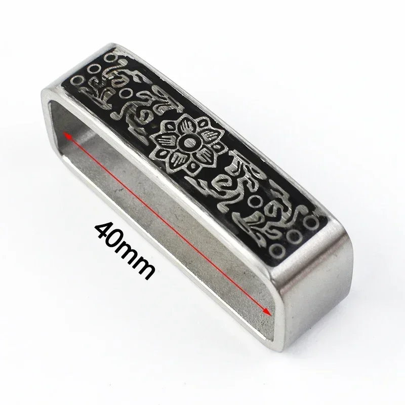 Deepeel 40mm szlufka ze szczotkowanego metalu solidny pasek ze stali nierdzewnej 3.7-3.9cm paski DIY skórzane rzemiosło sprzęt akcesoria do dżinsów