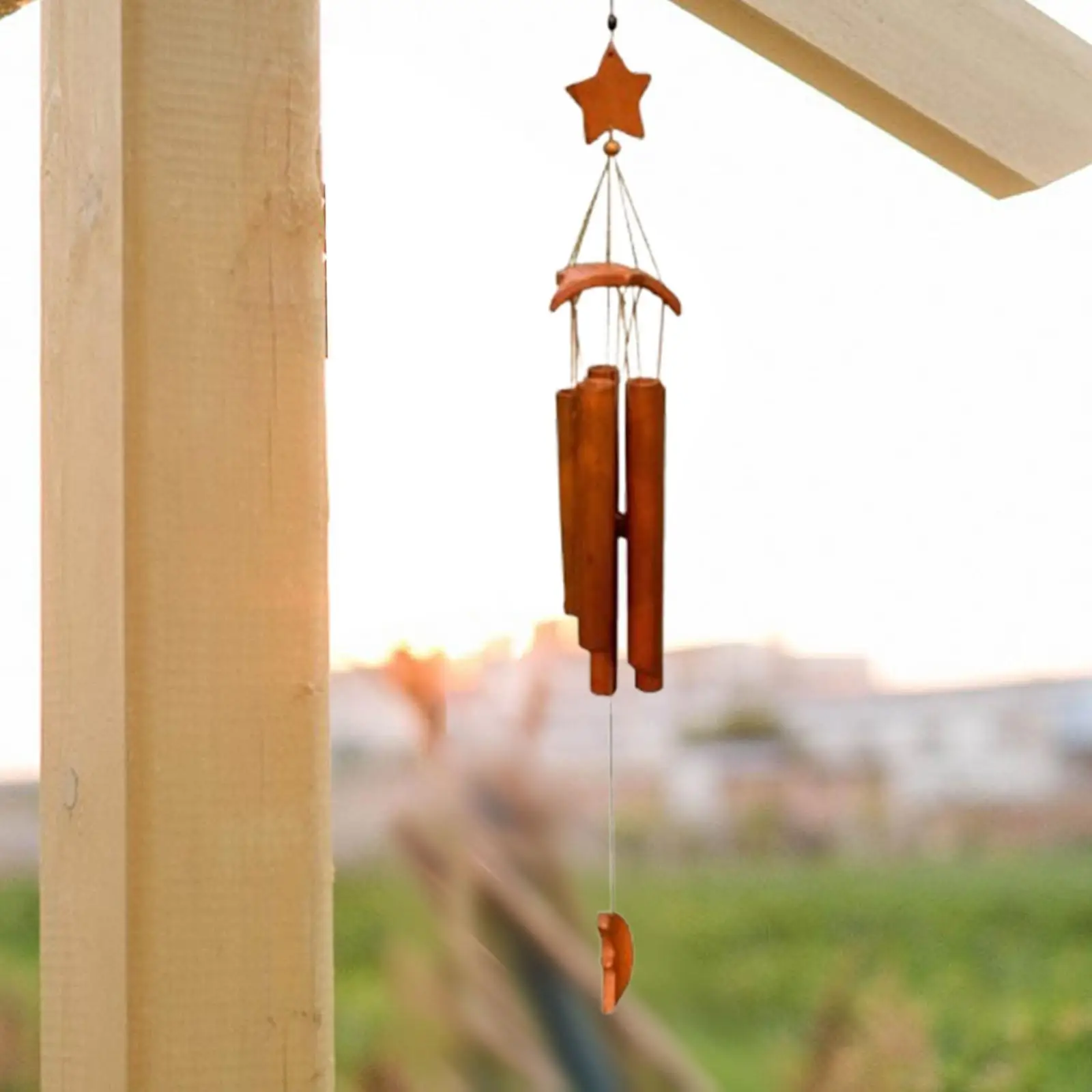 الخيزران الرياح الدقات حديقة الرياح الرنين يبارك الموسيقى الزخرفية هدية Windchime لغرفة الشرفة فناء الشرفة حديقة