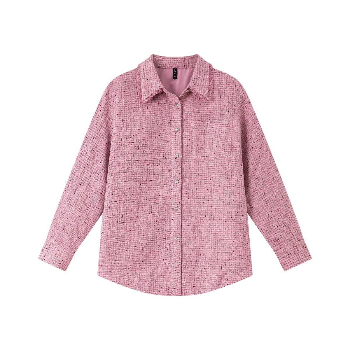 VIMLY  Vintage Woven Tweed Jacket Coat Women Autumn 2025 Small Fragrance Full Sleeve Ladies Coats Patchwork Outerwear A2357