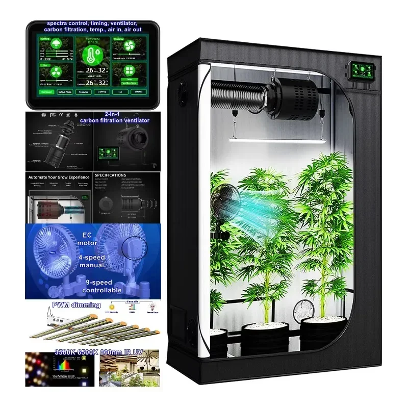 7-in-1 Hydroponic Grow System Kit Grow Tower Garden Hydroponics Grow Kit with 2-in-1 Systematic Hydroponic Kit