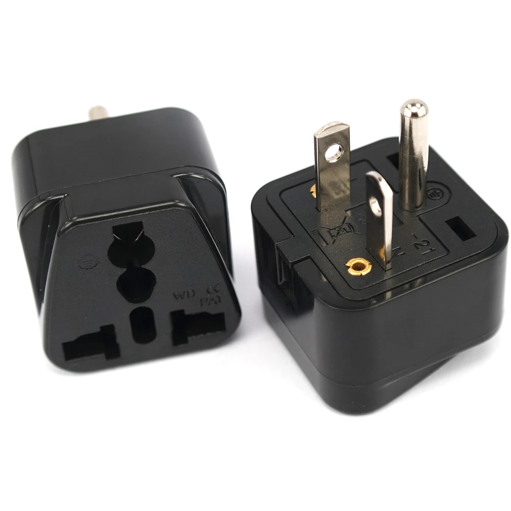 T-tipo Preto NEMA 6-15P 6-20P 15A Indústria Plug Adaptador Universal Tomada Conversor EUA Atriado 3 Pin AC América Conector De Alimentação