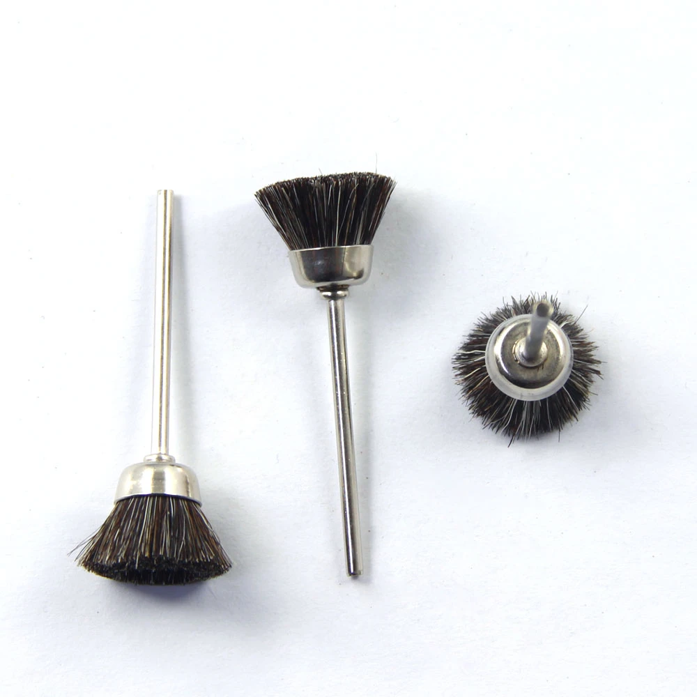 #04F12# 5pcs/pack Dental Polisher Goat Hair Brush Grinding For Low Speed Handpiece Polishing Jade/Ceramic/Metal/Jewelry Dentist