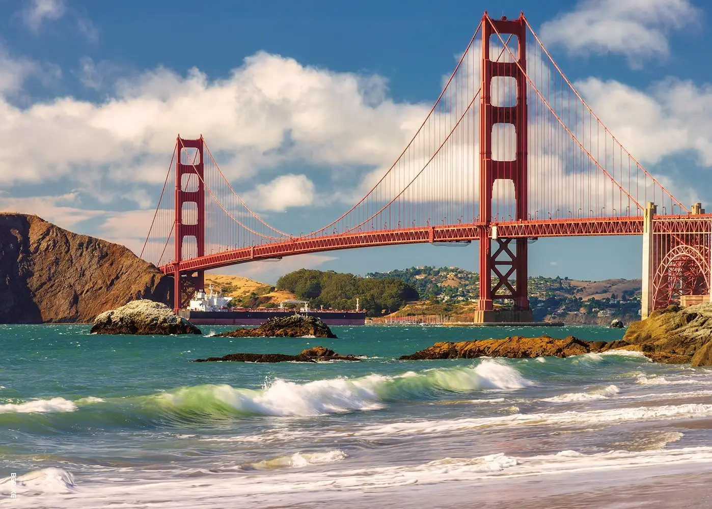 

Premium Golden Gate Bridge Wooden Jigsaw Puzzles 120/300/500/1000 Pieces Landscape Puzzles Educational Toys for Adults/Kids Gift