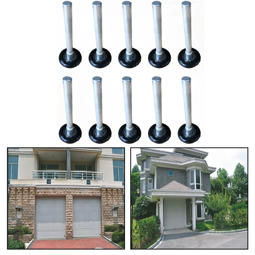 2inch Nylon Black Garage Door Rollers 10 Pack Quiet And Smooth Double Seal Wheel Garage Door Rollers For Garage Rolling Door