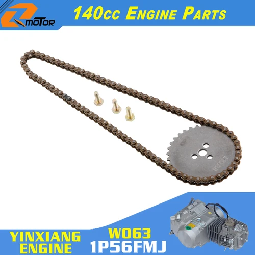Imagen 2 del producto Kit de piñón de cadena de distribución de motor, 140cc, YX140, para YinXiang 1P56FMJ W063 W150-5 KAYO BSE Apollo Rusi SSR SDG Xmotos Dirt Pit Bike