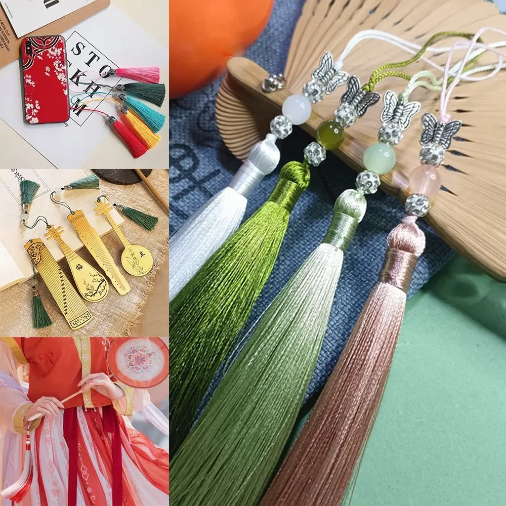 Keychain Lucky Bookmark Tassels DIY Crafts Lanyard Tassel Car Keyring Blessing Phone Pendant Chain Jewelry Making