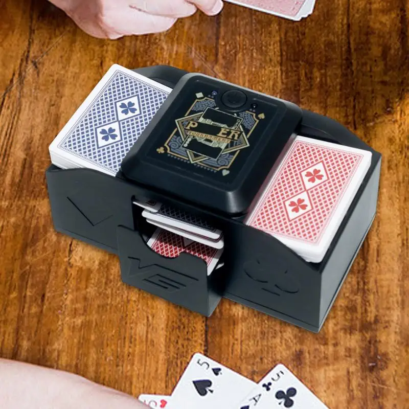 Automatic sensor Shuffler Machine Electric Poker Shuffler Battery-Operated Cards Shuffling Machine Timed Poker shuffle machine