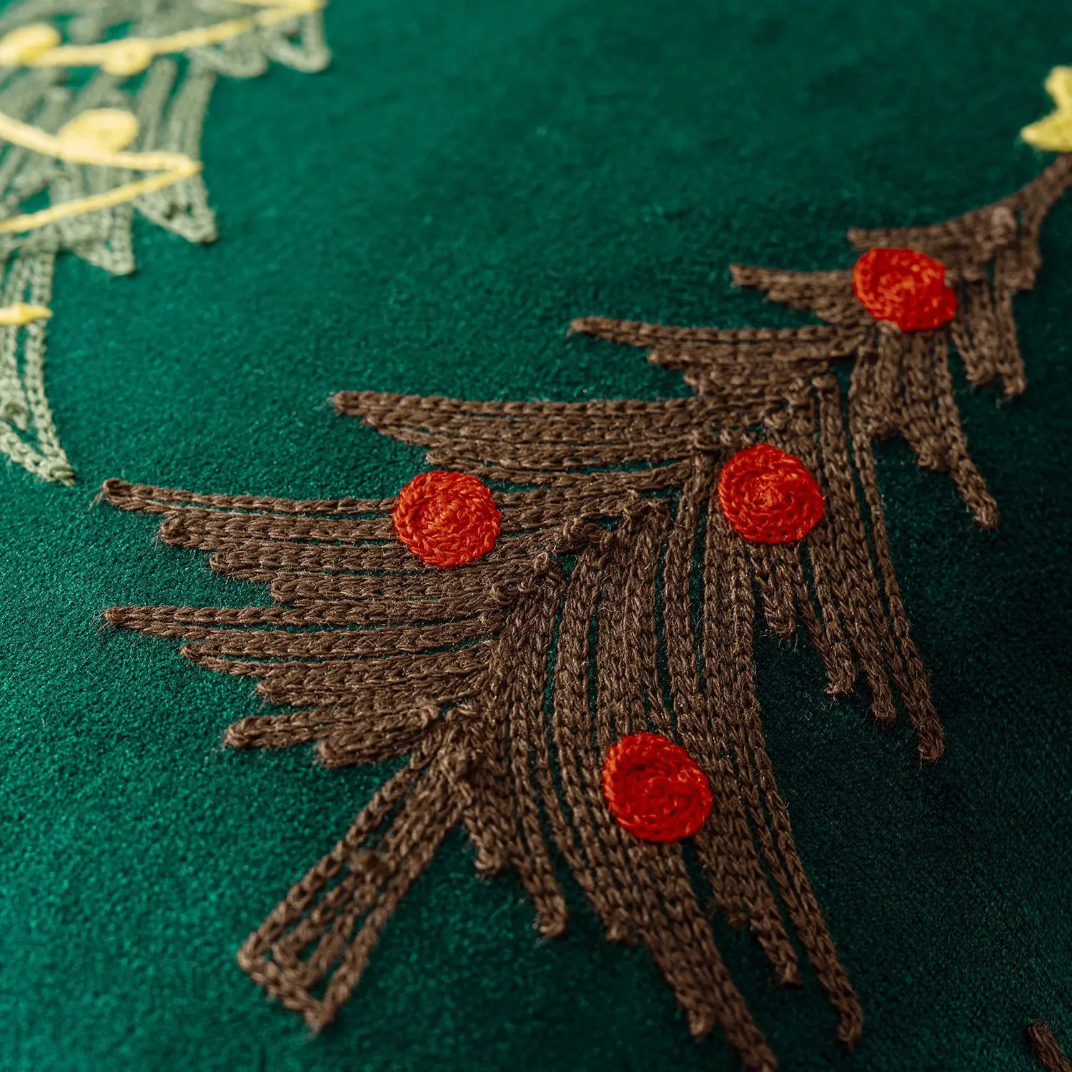 1pc Embroidery Cushion Cover C - Embroidery Xmas Tree recension och pris