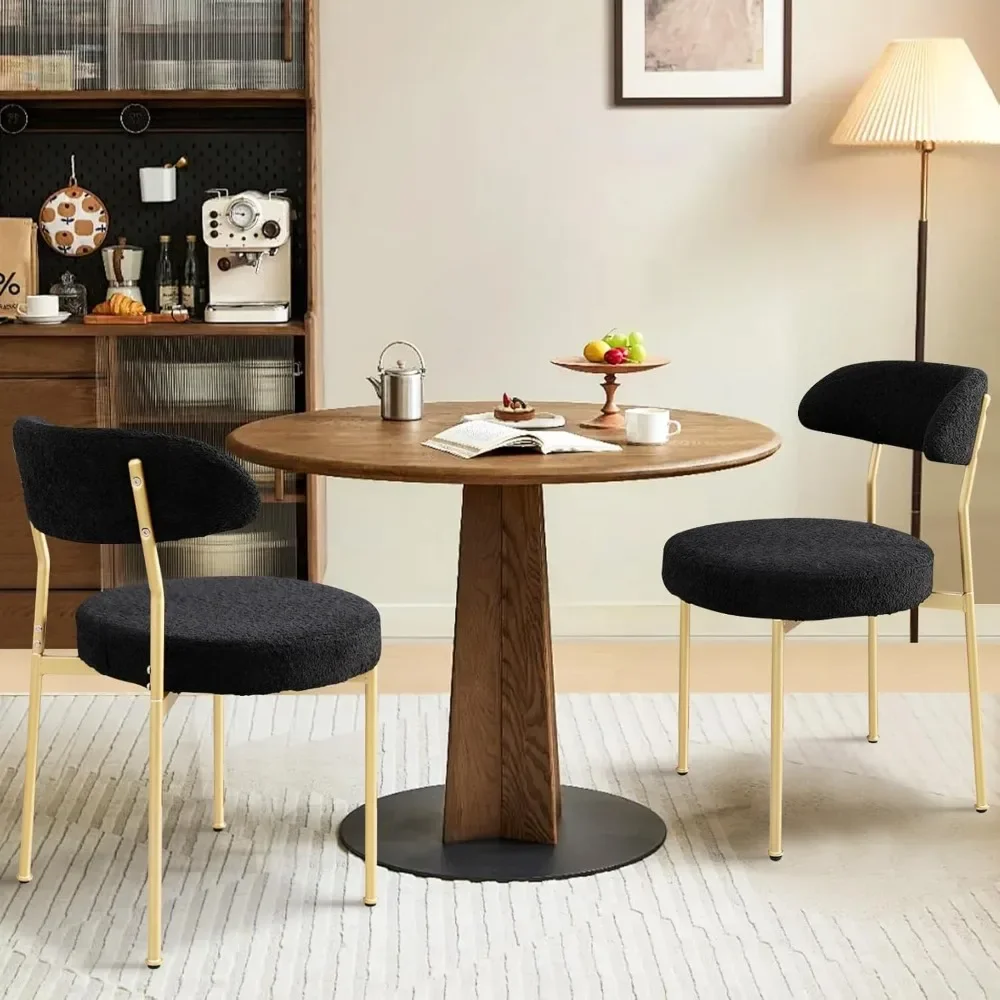 

Dining Chairs Kitchen Dining Room Chairs Curved Backrest Upholstered Mid Century Modern Dining Chairs