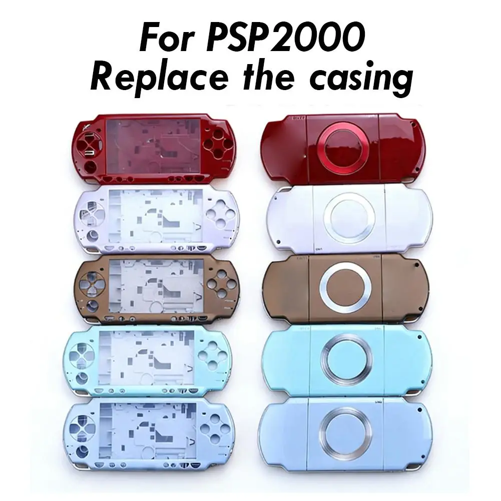 

Полный комплект сменных корпусов для консоли PSP2000: верхняя крышка, чехол, точная совместимость, прочный корпус из ABS-пластика, кнопки, винты, разные цвета