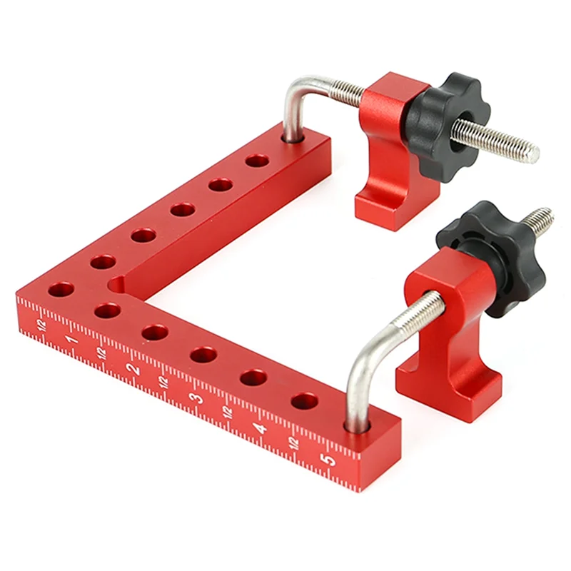 1 PACK 90 Degree Positioning Squares Right Angle Clamping 5.5X5.5inch Woodworking Carpenter L-Type Corner Clamping Tool