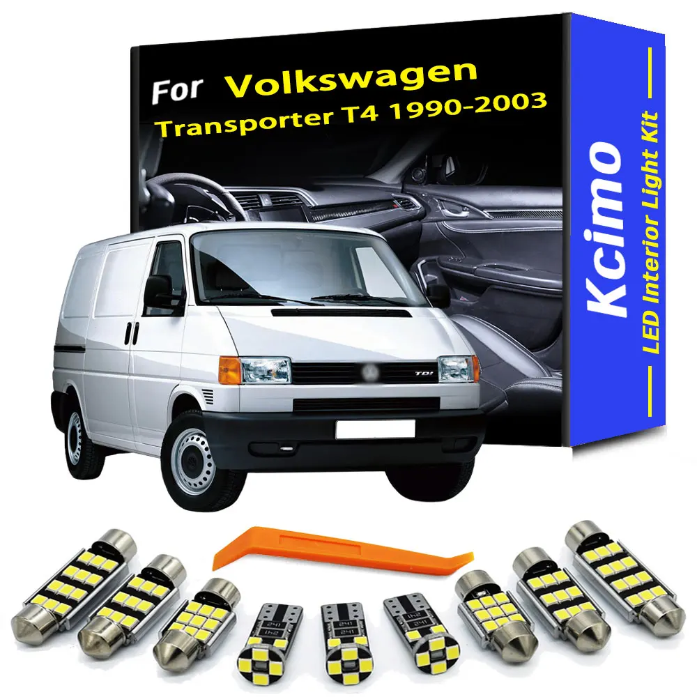 

Для Volkswagen Transporter T4 1990-2003 светодиодный комплект внутренних дверных фонарей, фонари для ног, супер яркие автомобильные аксессуары с вилкой
