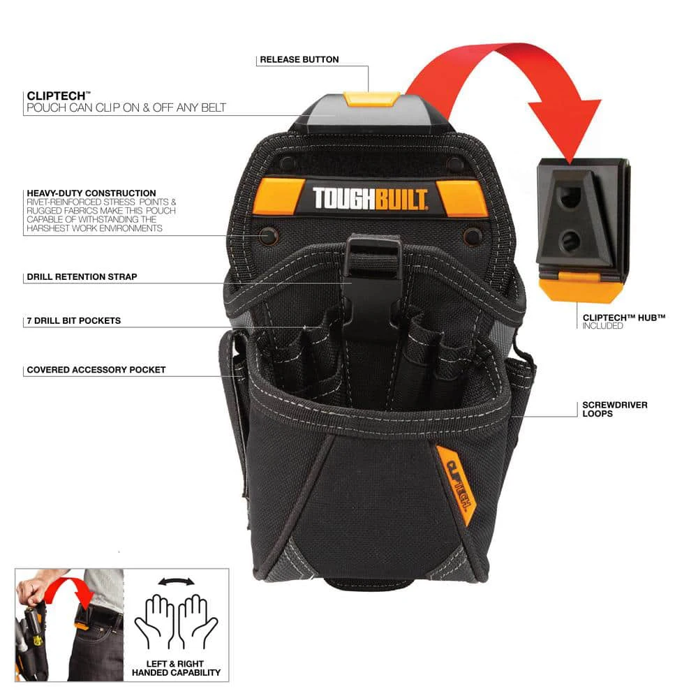 ToughBuilt TB-CT-20-LX Drill Holster Specialist Tools Packaging Bag Construction Renovation Tools