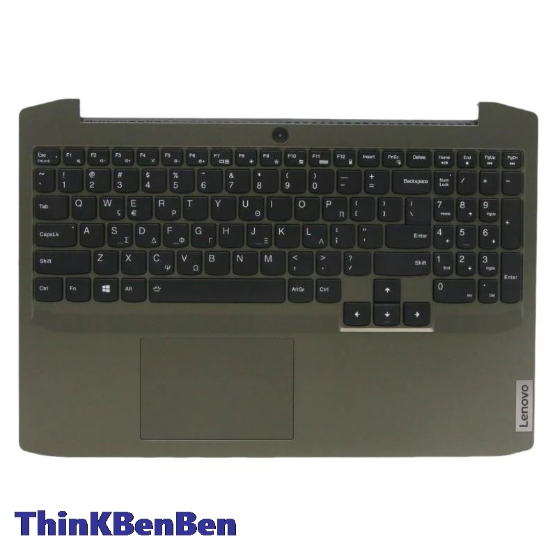 superior capa palmrest shell para lenovo ideapad creator 15 15imh05 5cb0z26930 gr teclado grego dark moss case 01