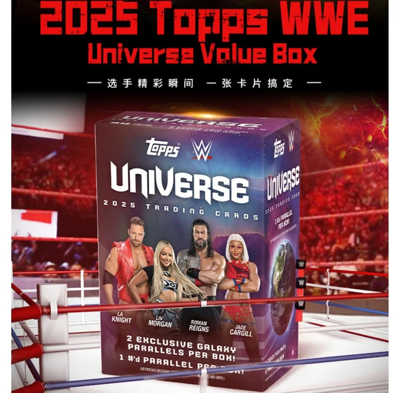 En Stock, Auténticas Tarjetas Coleccionables Topps WWE Universe 2025, Tarjetas con Autógrafos, Tarjetas Insertables, Tarjetas Refractoras, Regalos Sorpresa