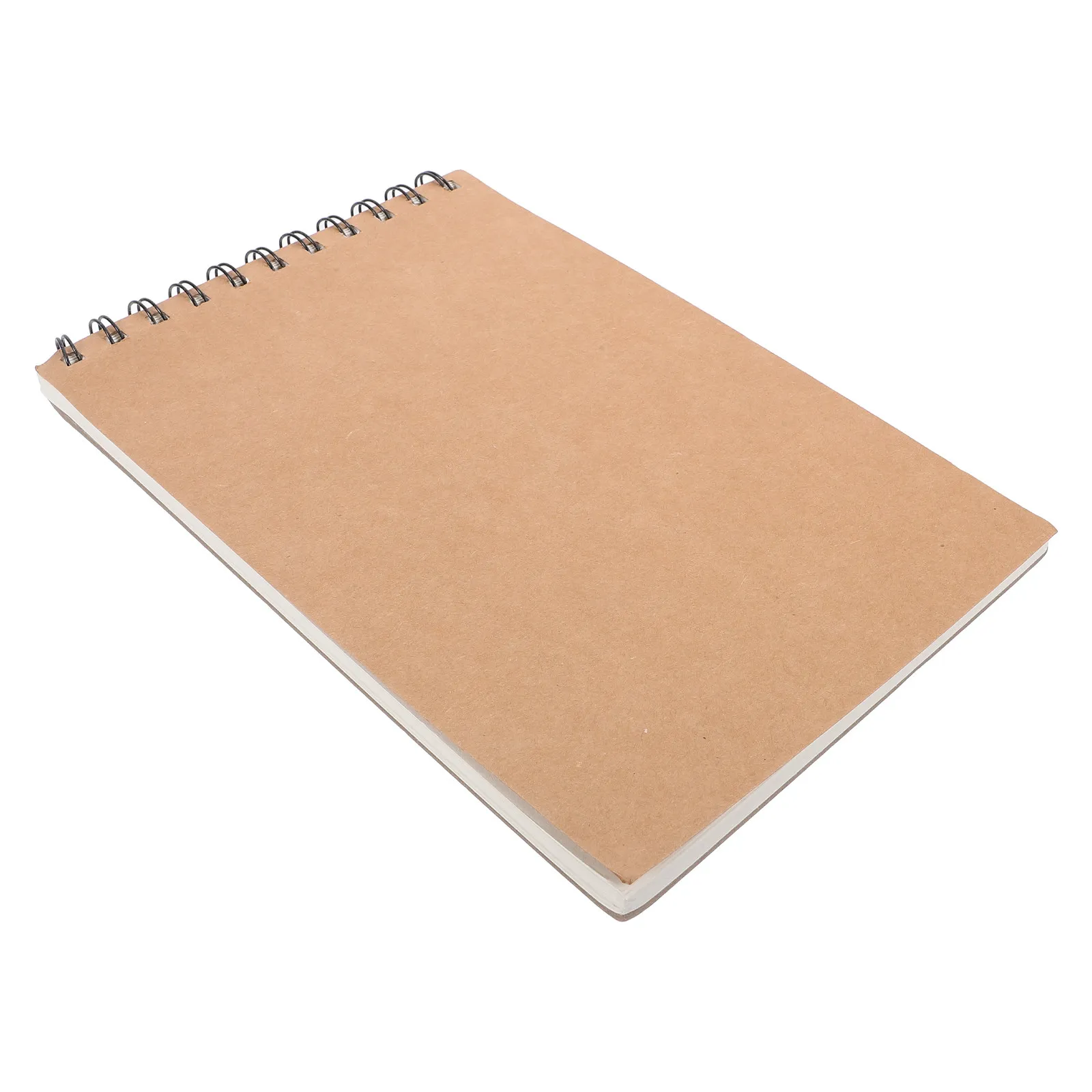 8K 16K Kraft Paper Sketchbook A5 Portable Spiral Binding Drawing Notebook Unlined Drawing Pad for Students Spiral Sketchpad