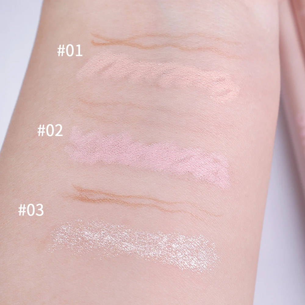 Double Ended โกหก Silkworm ดินสอ Highlighter ปากกาแต่งหน้าขยายดวงตา Under Eye Highlighter แต่งหน้า Stick Slim & soft tip